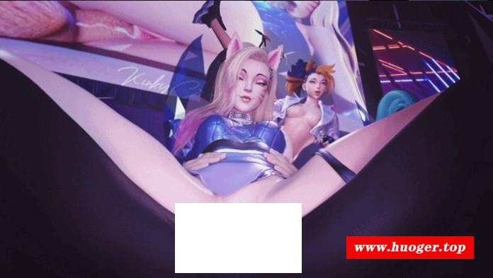 图片[2]-[3D/无修/CV] Red404 5月新作：阿狸+萨勒芬妮+卡莎+阿卡丽+蒂法 KDA女团的堕落 舞台现场多人银乱xing交 [767M/BD][Red404 2505]