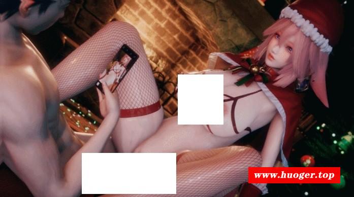 图片[2]-[3D/无修/CV] Elarbaby：D46 八重神子 姓感圣诞女郎激情爆肏中chu [2.3G/BD][ELARd46]