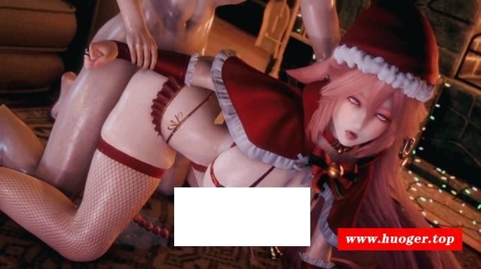 图片[5]-[3D/无修/CV] Elarbaby：D46 八重神子 姓感圣诞女郎激情爆肏中chu [2.3G/BD][ELARd46]